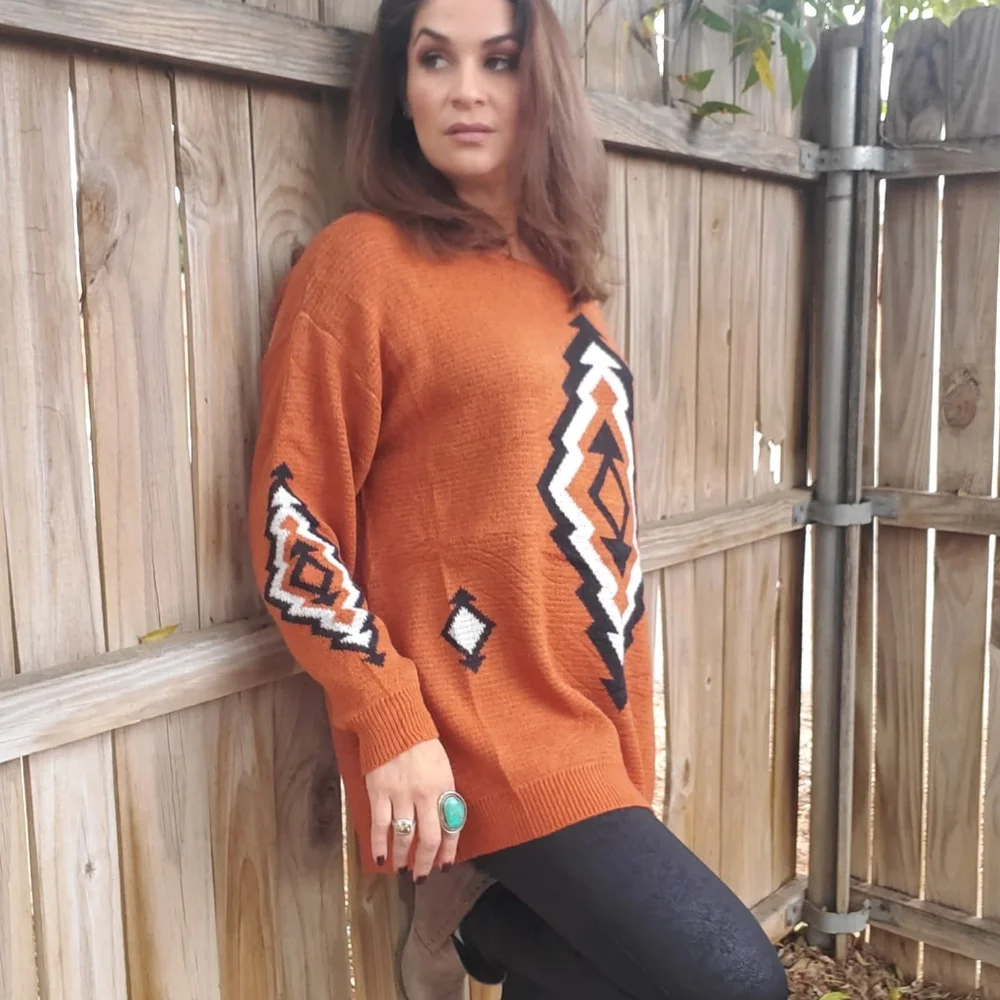 Aztec-sweater - Picture 1 of 1